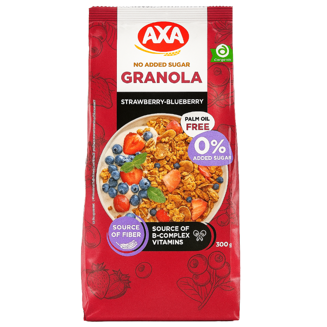 AXA no-sugar Granola Strawberry-Blueberry