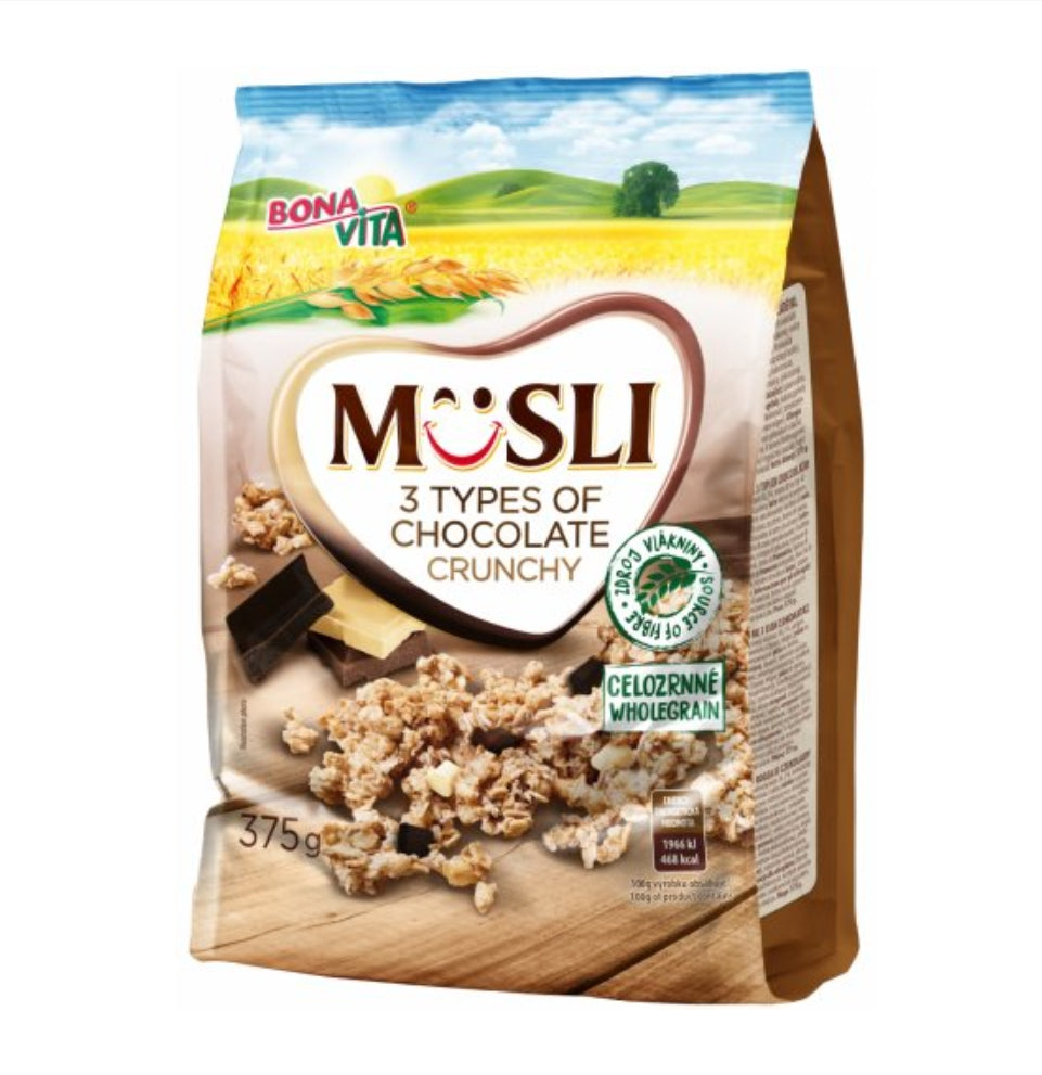 Bonavita Musli 3 Types of Chocolate Crunchy