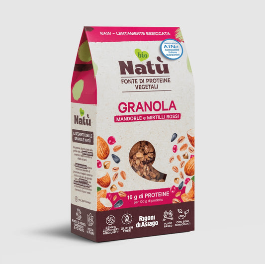 Natù Granola Mandorle e Mirtilli Rossi (Almonds and Cranberries)